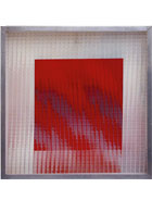 roter terme, 1976 Wien, Hinterglasmontage, 52/52 cm